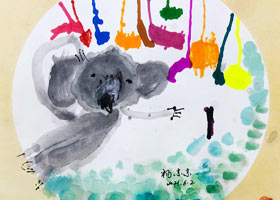 波波熊晾襪子-兒童畫啟蒙班-2021年6月2日◆春季班◆新起點畫苑-學生作品