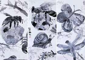 昆蟲-國畫基礎班-2023年10月6日★秋季班★新起點畫苑-學生作品
