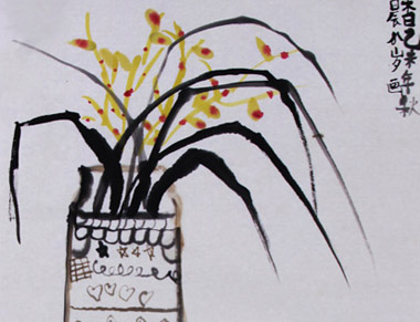 茶香-國畫培優班-2015年10月17日學生作品-新起點畫苑