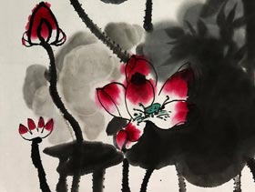 荷韻-國畫培優班-2017年12月16日（秋季班）學生作品-新起點畫苑