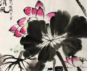 出水芙蓉-國畫大師班-2017年12月16日（秋季班）學生作品-新起點畫苑