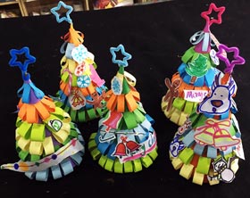 圣誕樹手工-國畫基礎班-2017年12月23日（秋季班）學生作品-新起點畫苑