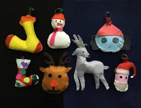 不織布手工-國畫大師班-2017年12月23日（秋季班）學生作品-新起點畫苑