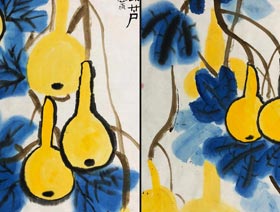 葫蘆-國畫基礎班-2018年1月6日（秋季班）學生作品-新起點畫苑