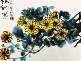 秋韻圖-國畫培優(yōu)班-2018年4月21日【春季班】學(xué)生作品-新起點畫苑